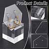 Acrylic Earring Display Stands Cube EDIS-WH0032-16A-4