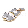 Alloy Enamel Pendants FIND-C037-18G-05-3