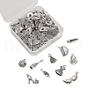 100Pcs 10 Styles Tibetan Style Alloy Pendants TIBEP-CJ0001-78-7