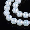 Electroplate Imitation Jade Glass Beads Strands GLAA-T032-J10mm-AB02-3