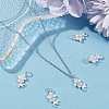 Beebeecraft 5Pcs 925 Sterling Silver Pendants STER-BBC0002-17-4