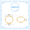 Unicraftale 300Pcs 304 Stainless Steel Open Jump Rings STAS-UN0058-56G-04-3
