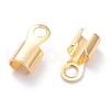 Brass Folding Crimp Ends KK-F824-112G-1