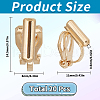 SUNNYCLUE 20Pcs Brass Clip-on Earring Findings KK-SC0004-81KCG-2