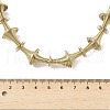 304 Stainless Steel Irregular Twisted Chain Spiral Bib Necklaces for Women NJEW-B127-01G-01-3