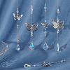 SUNNYCLUE Butterfly Suncatcher Making Kit for Hanging Pendant Ornament DIY-SC0020-49-5