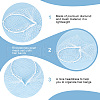 Fingerinspire 2Pcs 2 Styles Bridal Rhinestones Pearl Mesh Veil Cloth Hair Bands MRMJ-FG0001-16A-4