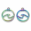 Rainbow Color Alloy Pendants X-PALLOY-S180-039-RS-2