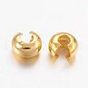 Brass Crimp Beads Covers X-KK-H291-NFG-NF-2