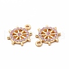 Rack Plating Eco-friendly Alloy Rhinestone Pendants FIND-A025-01G-02-2