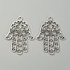 Tibetan Style Big Pendants TIBEP-WH0001-02AS-2