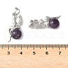 Natural Amethyst Pendants G-L512-E12-3