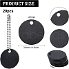 BENECREAT 20Pcs Aluminum Blank Metal Tag FIND-BC0001-87-2
