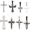 SUNNYCLUE 8Pcs 8 Styles 304 Stainless Steel Pendants STAS-SC0009-08-1