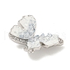 Natural Quartz Crystal Connector Charms KK-P275-22P-2