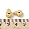 Matte Gold Color 925 Sterling Silver 3 Hole Guru Beads STER-R014-04G-3