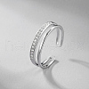 S925 Sterling Silver Double Layer Rings CM3157-4