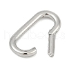 Brass Spring Gate Rings KK-S527-01P-B-2