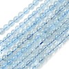 Natural Aquamarine Beads Strands G-P576-4mm-01C-2