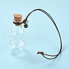 Gourd-shaped Glass Cork Bottles Ornament GLAA-D002-05-2