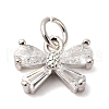 Brass Micro Pave Cubic Zirconia Pendants KK-D378-08S-1