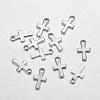 Tarnish Resistant 201 Stainless Steel Tiny Cross Charms STAS-K002-09A-2