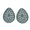 430 Stainless Steel Filigree Pendants X-STAS-S108-16B-2