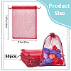 SOFPLATE 50pcs Large Organza Pouches Portable Shoes Bag Travel Storage Drawstring Bags OP-SP0001-03C-04-2