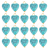 ARRICRAFT 50Pcs Synthetic Turquoise Pendants G-AR0004-97-1