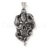 304 Stainless Steel Big Pendants STAS-A083-13AS-1