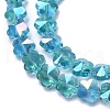 Electroplate Glass Beads Strands EGLA-J148-A-AB04-3