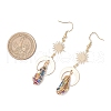 Natural Quartz Crystal Dangle Earrings EJEW-JE06409-3