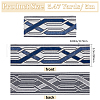 5M Polyester Jacquard Stripe Ribbon SRIB-WH0026-06B-2
