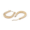 Ion Plating(IP) 304 Stainless Steel Horseshoe Hoop Earrings for Women EJEW-B018-05G-2