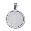 304 Stainless Steel Pendants STAS-D097-10P-1