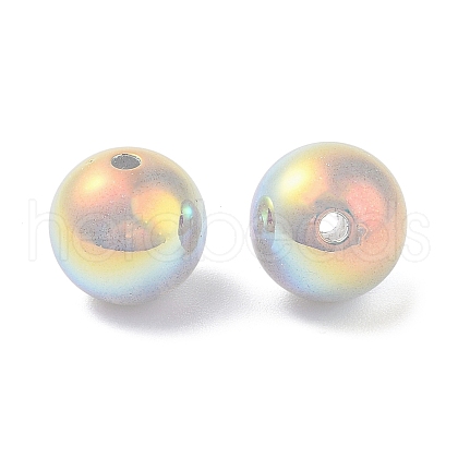 Plated ABS Plastic Beads OACR-B026-02C-1