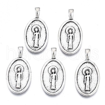 Tibetan Style Alloy Pendants PALLOY-Q441-048-RS-1