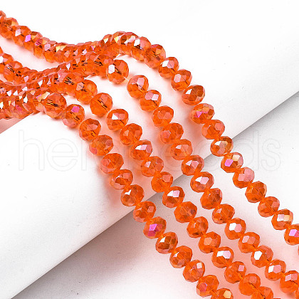 Electroplate Glass Beads Strands EGLA-A034-T2mm-B22-1
