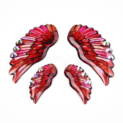 Epoxy Resin Wing Pendants FIND-N005-64E-1