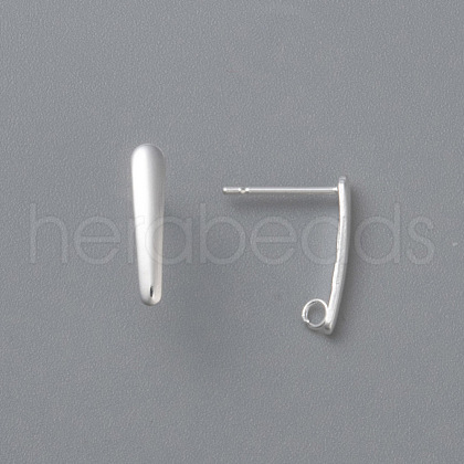 304 Stainless Steel Stud Earring Findings STAS-H436-22S-1