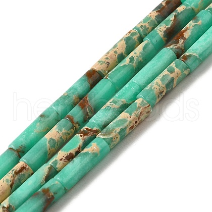 Synthetic Imperial Jasper Dyed Beads Strands G-D077-B01-13-1