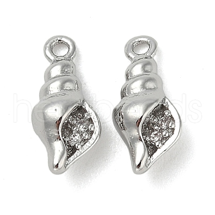 Brass Micro Pave Cubic Zirconia Pendants KK-U045-08P-1