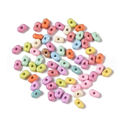 Spray Paint Alloy Beads PALLOY-H145-05-1