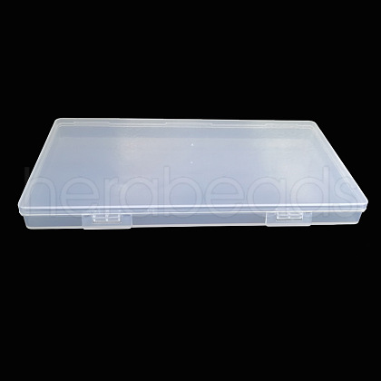 Transparent Plastic Storage Box CON-WH0070-10A-1
