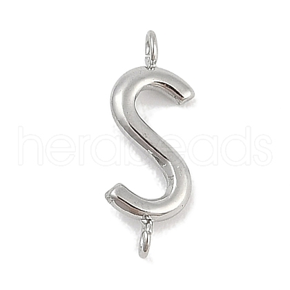 304 Stainless Steel Letter Connector Charms STAS-M108-01P-19-1