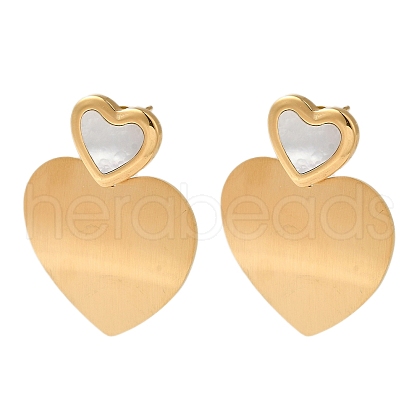 Stainless Steel Stud Earrings for Women EJEW-C110-14G-1