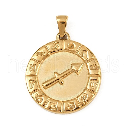 304 Stainless Steel Pendants STAS-C131-04G-12-1