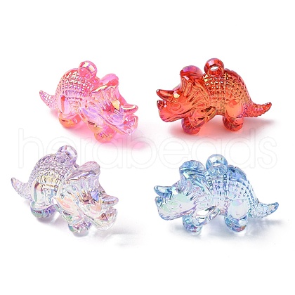 Electroplate Transparent UV Plating Acrylic Pendants OACR-I014-06-1