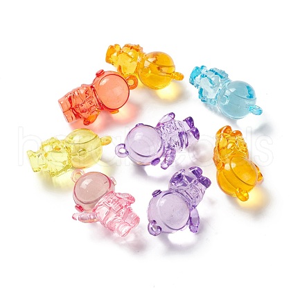 Transparent Acrylic Pendants TACR-K002-06-1