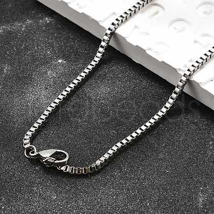Tarnish Resistant 316 Surgical Stainless Steel Venetian Chains Necklaces NJEW-JN01293-04-1
